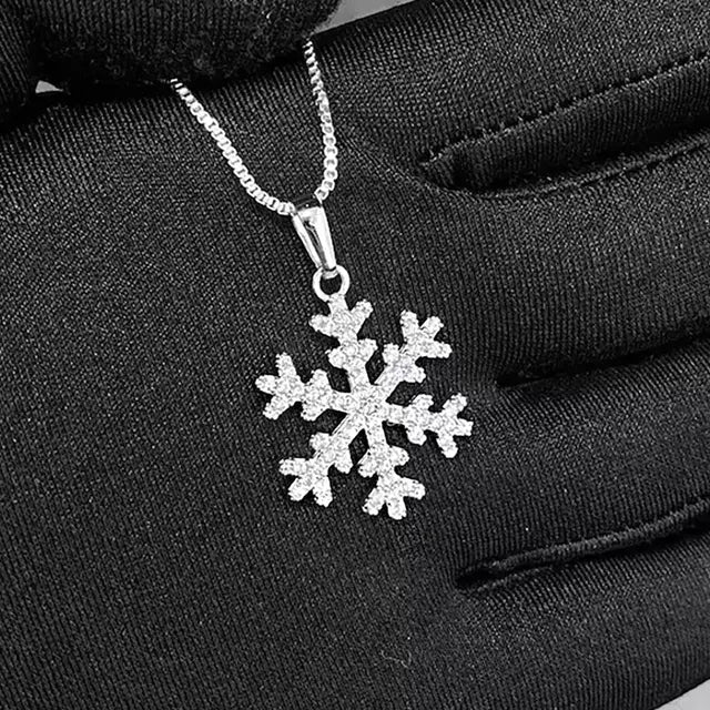 Pingente Floco De Neve Iced - Banho Prata