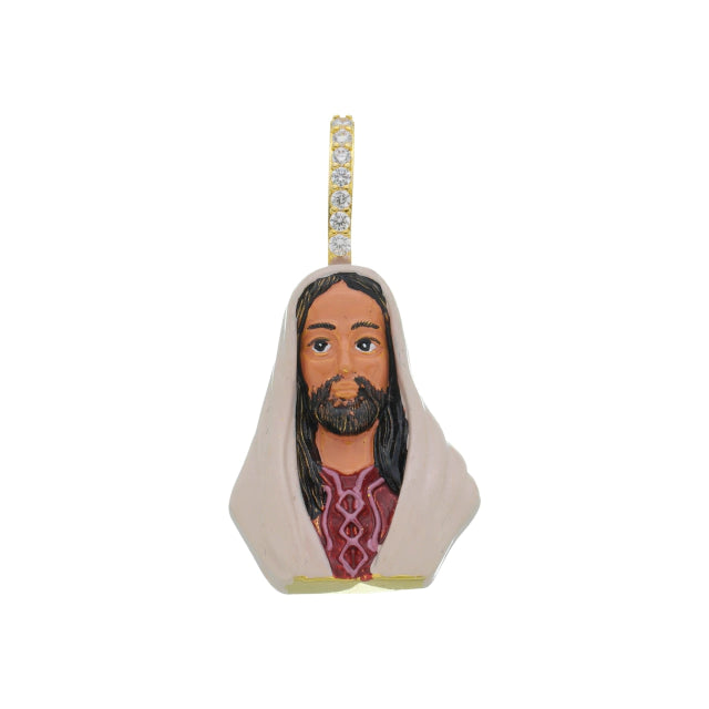 Pingente Jesus Cristo Desenhado - Banho Ouro