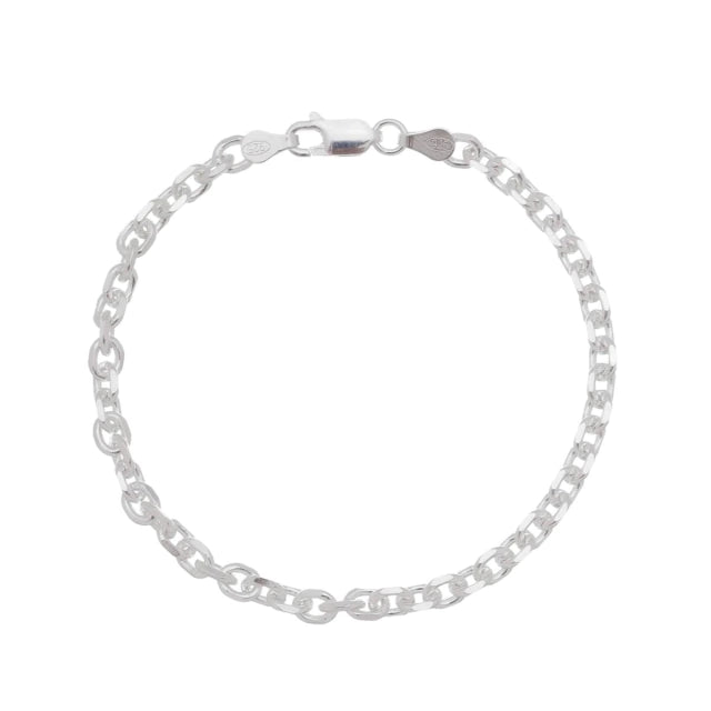 Pulseira Elo Cadeado - Prata 925