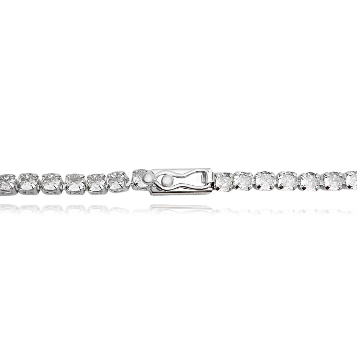 Pulseira Riviera 3mm - Banho Prata