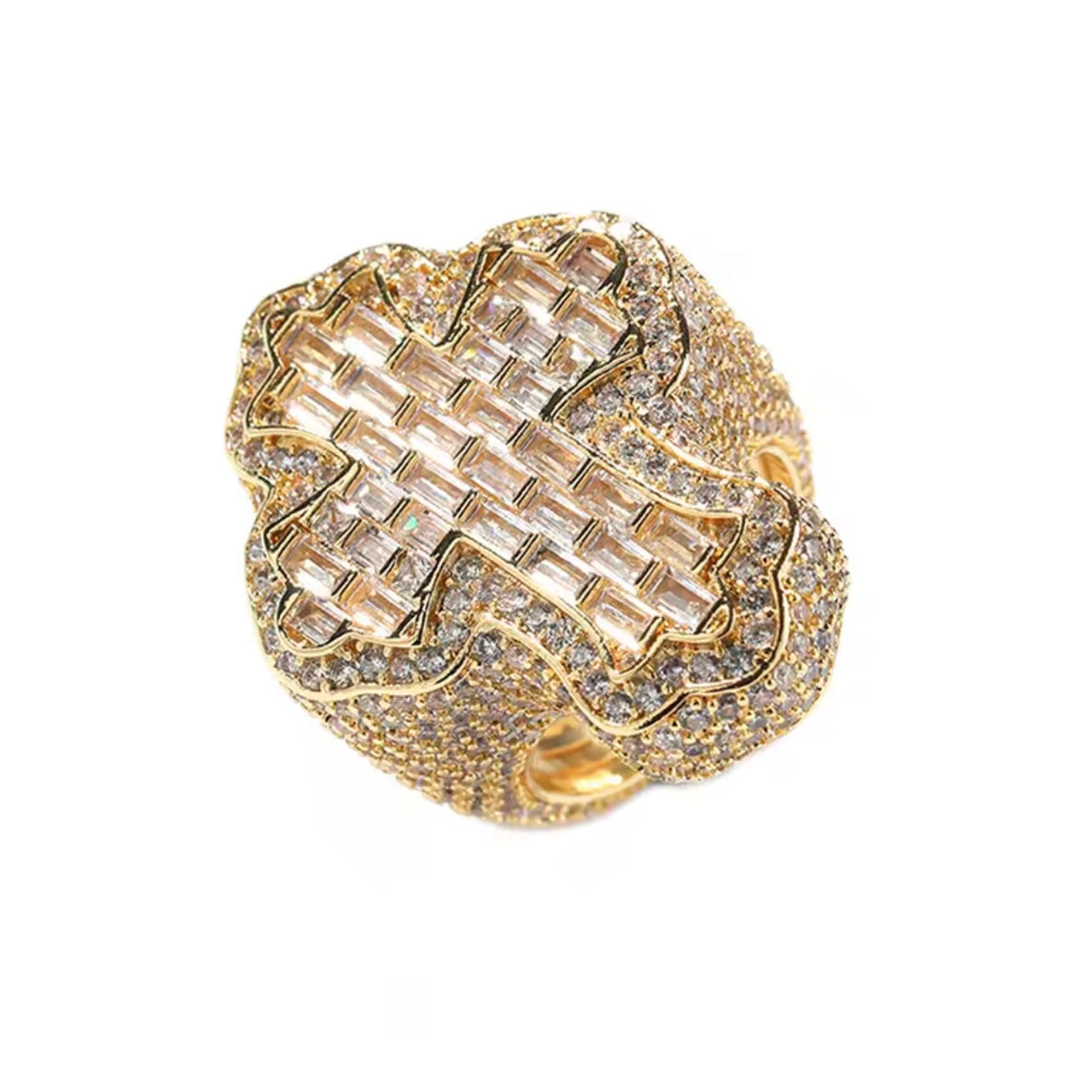 Anel Cruz Master - Banho Ouro