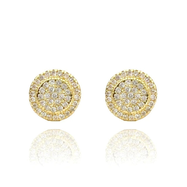 Brinco Circular 40 Pedras de Zircônia - Banho Ouro