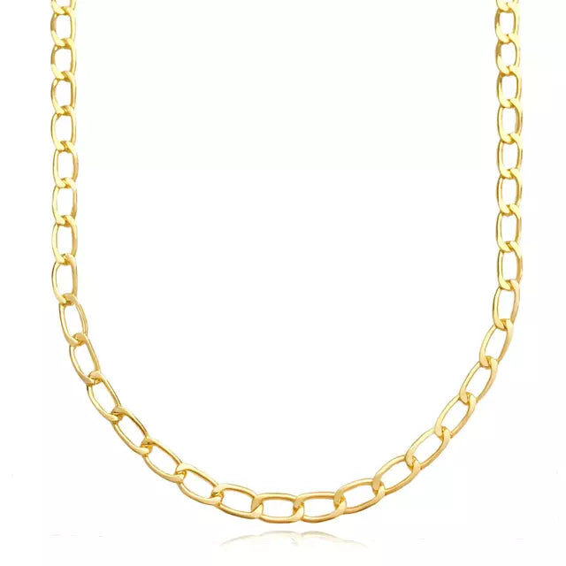 Corrente Grumet Aberta (Fecho Gaveta) - Banho Ouro