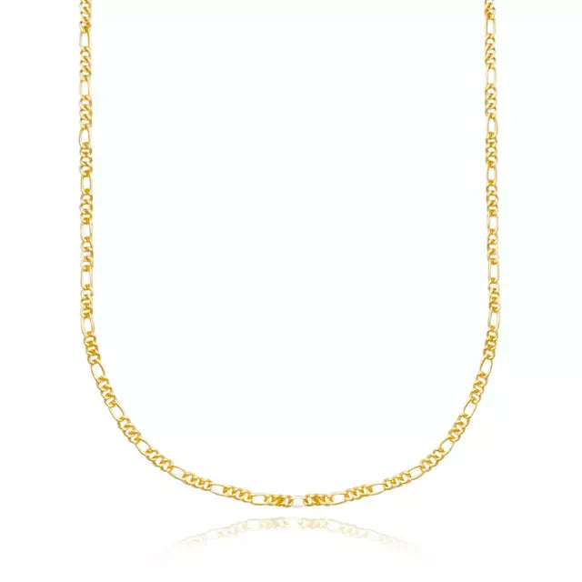 Corrente 3 por 1 1,6mm (Fecho Tradicional) - Banho Ouro