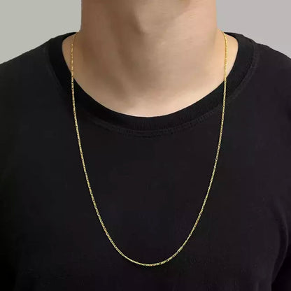 Corrente 3 por 1 1,6mm (Fecho Tradicional) - Banho Ouro