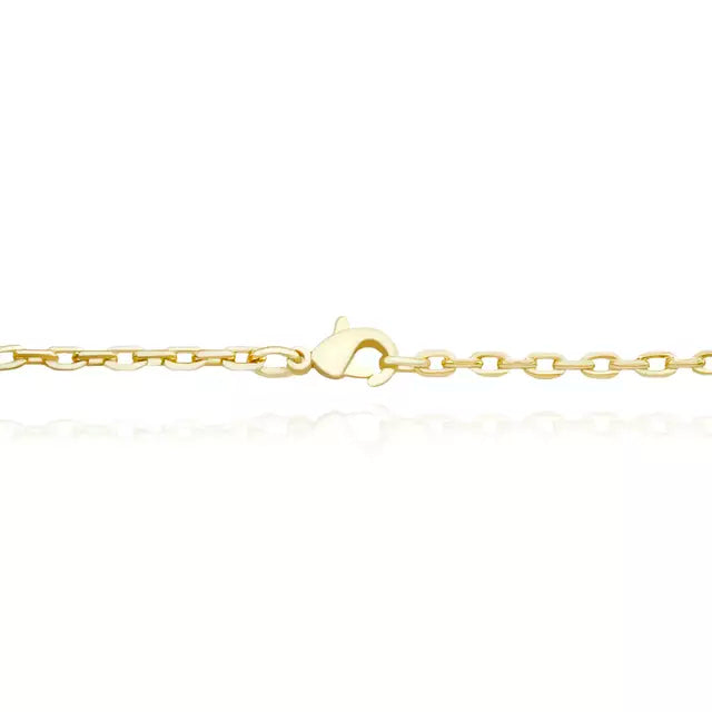 Colar Trevo Preto - Banho Ouro