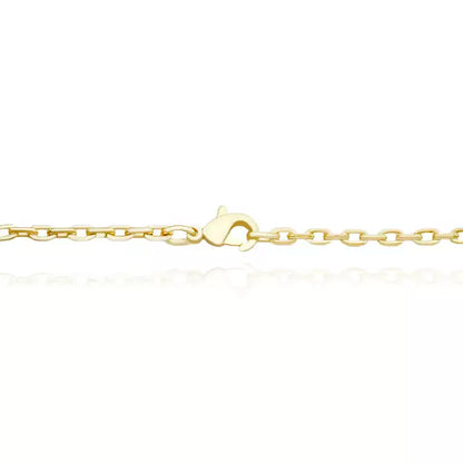 Colar Trevo Preto - Banho Ouro