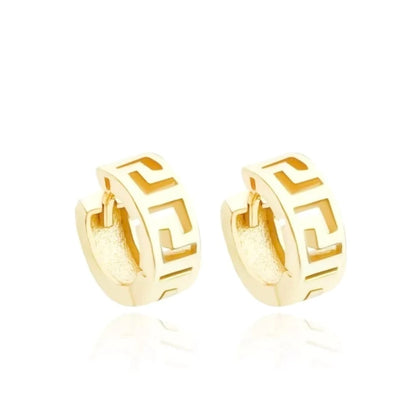 Brinco Argola Grega - Banho Ouro