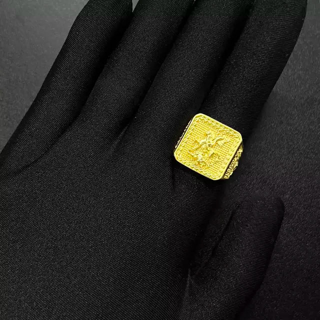 Anel São Jorge - Banho Ouro