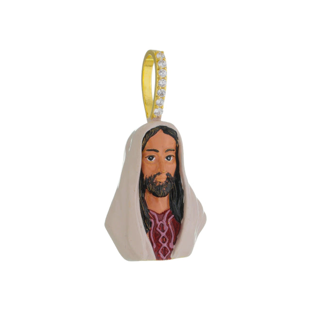 Pingente Jesus Cristo Desenhado - Banho Ouro