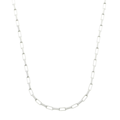 Corrente Elo Cadeado Cubo - Prata 925