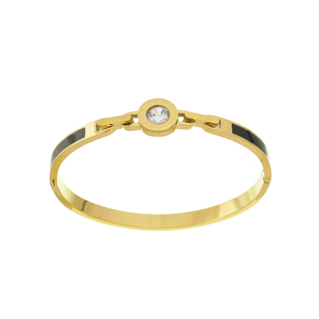Bracelete Quadrado Pedra Branca