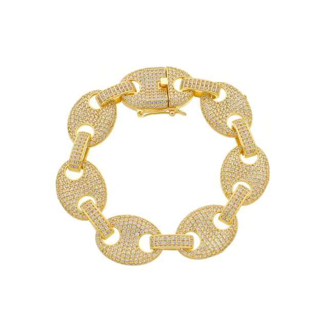 Pulseira Gucci Link - Banho Ouro