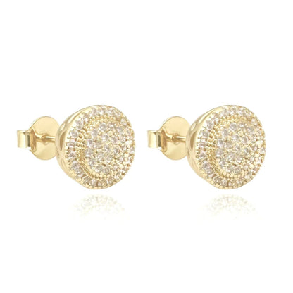 Brinco 40 Pedras Cravejado - Banho Ouro